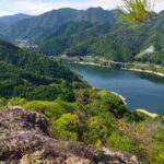 眼下には滝畑ダム