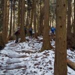 雪の金剛山登山ルート